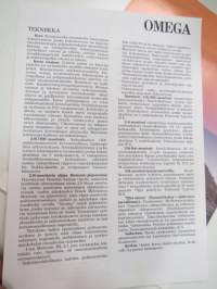 Opel Omega 1990 -myyntiesite -sales brochure