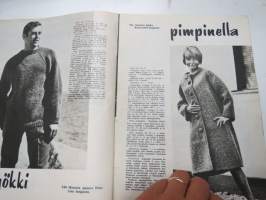 Virkkaus- ja Neuletyöt 1965 nr 3 -sewing &amp; knitting magazine