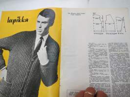 Virkkaus- ja Neuletyöt 1965 nr 3 -sewing &amp; knitting magazine