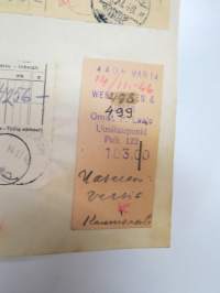 Westergren &amp; Lundén, omistaja P. Laajo, kassakuitti Uusikaupunki, 1946 - Autokoulu ja autokorjaamo Visa, Uusikaupunki -asiakirja / business document