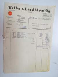 Kelhu &amp; Lindblom Oy, Turku 31.7.1947 - Autokoulu ja autokorjaamo Visa, Uusikaupunki -asiakirja / business document