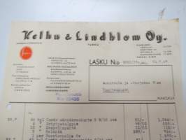 Kelhu &amp; Lindblom Oy, Turku 31.7.1947 - Autokoulu ja autokorjaamo Visa, Uusikaupunki -asiakirja / business document