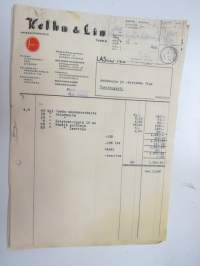 Kelhu &amp; Lindblom Oy, Turku 16.8.1947 - Autokoulu ja autokorjaamo Visa, Uusikaupunki -asiakirja / business document