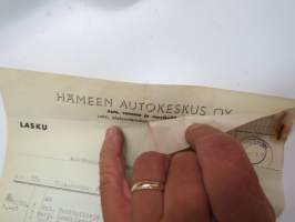 Hämeen autokeskus Oy, Lahti 23.1.1948 - Autokoulu ja autokorjaamo Visa, Uusikaupunki -asiakirja / business document