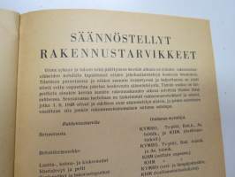 Miten rakennan ja sisustan kotini 1948 nr 7-8 Maaseudun rakentajien ammattilehti -magazine