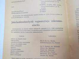 Miten rakennan ja sisustan kotini 1948 nr 7-8 Maaseudun rakentajien ammattilehti -magazine