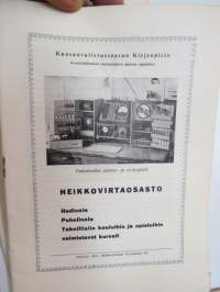 Kansanvalistusseuran kirjeopisto - 4 kpl erilaisia toimintaa ja kursseja esitteleviä kirjasia