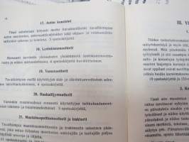 Kansanvalistusseuran kirjeopisto - 4 kpl erilaisia toimintaa ja kursseja esitteleviä kirjasia