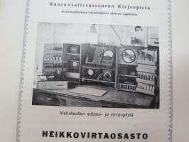 Kansanvalistusseuran kirjeopisto - 4 kpl erilaisia toimintaa ja kursseja esitteleviä kirjasia