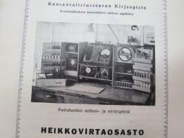 Kansanvalistusseuran kirjeopisto - 4 kpl erilaisia toimintaa ja kursseja esitteleviä kirjasia