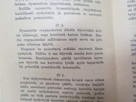 Järjestysohjeet kivenlouhintaa, -hakkuuta ja -hiontaa varten - työlaki nr 13 painos vuodelta 1959