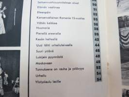 Neuvostoliitto 1959 (ilmestymisjärjestyksessään nr 33), sosialistisen suunnitelmatalouden ja kulttuurin propagandalehti -Soviet propaganda magazine