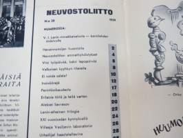 Neuvostoliitto 1959 nr 28, sosialistisen suunnitelmatalouden ja kulttuurin propagandalehti -Soviet propaganda magazine