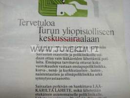 Turun Yliopistollinen Keskussairaala (1974) -esite