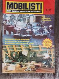 Mobilisti 1984 no 6. Bell Airacobra, keskiaukeamalla Austin Healey, keräilykuva Mercedes-Benz