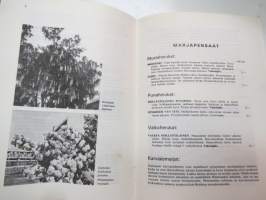 Taimihinnasto 1978 Turun taimistot Jali Lyyvaara -plant catalog
