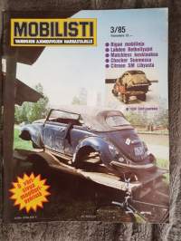 Mobilisti 1985 no 3. Volvo Sport 1957, Ford V-8, avo-kupla, Matchless