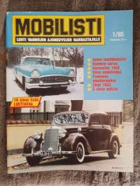 Mobilisti 1985 no 1. Buick &quot;siipimuotoiltu&quot;, Armstrong- Siddeley 1959, kenraalien kenttäauto Steyr 1943, Rambler