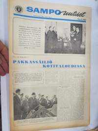 Samp uutiset 1961 nr 4 - Rosenlew-myynti asiakaslehti, sis. mm. Pakkassäiliö kotitaloudessa, Harvialan kartanot, Missä vanhin BMW tai Sampo-kone?, 657-LP ym.