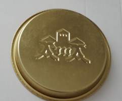 Aura - mainos tuhkakuppi peltiä 13x2 cm