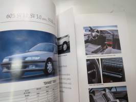 Peugeot 605 -myyntiesite / brochure