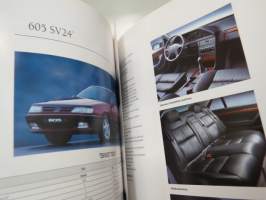 Peugeot 605 -myyntiesite / brochure