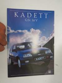 Opel Kadett GSi 16 V 1989 -myyntiesite / brochure