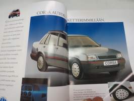 Opel 1992 -myyntiesite / brochure