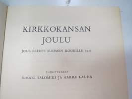 Kirkkokansan Joulu 1950 - kansikuvitus Martta Wendelin