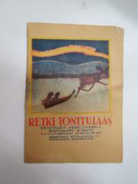 Retki Tonttulaan -lastenkirja, kuvittanut Rudolf Koivu, Pikkuväen kuvasatuja -sarja nr 13 -children´s book