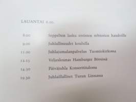 Turun Klassillinen Lyseo 90-vuotias - 25.10.1969 vietetyssä juhlassa pidetyt puheet -speeches held at the party 25th of october 1969