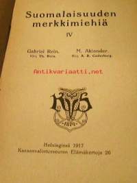 Suomalaisuuden merkkimiehiä  IV  .Elämäkertoja 26