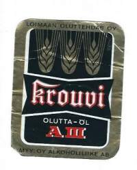 Krouvi - olutetiketti