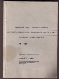 VIHREÄ POLITIIKKA/ Olavi Borg- Risto Harisalo.  P.1988