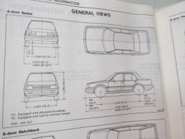 Nissan / Datsun Stanza Model T11 Series Service Manual -huolto-ohjekirja englanniksi