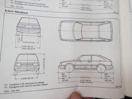 Nissan / Datsun Stanza Model T11 Series Service Manual -huolto-ohjekirja englanniksi