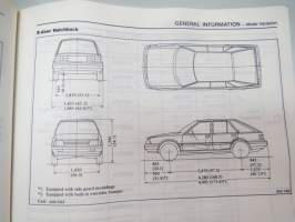 Nissan / Datsun Stanza Model T11 Series Service Manual -huolto-ohjekirja englanniksi