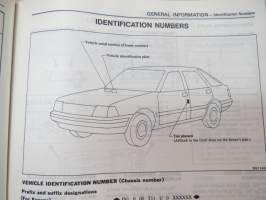 Nissan / Datsun Stanza Model T11 Series Service Manual -huolto-ohjekirja englanniksi