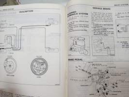 Nissan / Datsun Stanza Model T11 Series Service Manual -huolto-ohjekirja englanniksi