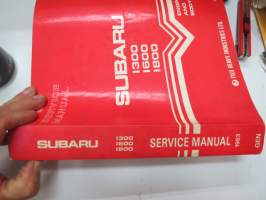 Subaru 1300, 1600, 1800 Engine &amp; Body Service Manual -huolto-ohjekirja englanniksi
