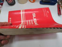 Subaru 1300, 1600, 1800 Engine &amp; Body Service Manual -huolto-ohjekirja englanniksi
