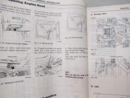 Subaru 1300, 1600, 1800 Engine &amp; Body Service Manual -huolto-ohjekirja englanniksi