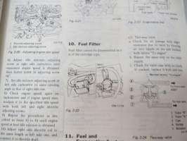 Subaru 1300, 1600, 1800 Engine &amp; Body Service Manual -huolto-ohjekirja englanniksi