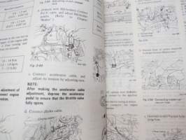 Subaru 1300, 1600, 1800 Engine &amp; Body Service Manual -huolto-ohjekirja englanniksi