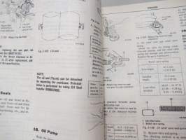 Subaru 1300, 1600, 1800 Engine &amp; Body Service Manual -huolto-ohjekirja englanniksi