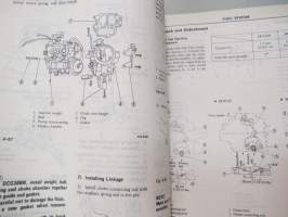 Subaru 1300, 1600, 1800 Engine &amp; Body Service Manual -huolto-ohjekirja englanniksi