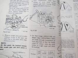 Subaru 1300, 1600, 1800 Engine &amp; Body Service Manual -huolto-ohjekirja englanniksi