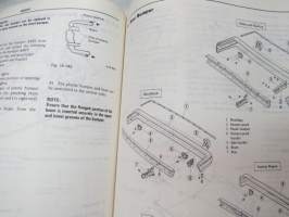 Subaru 1300, 1600, 1800 Engine &amp; Body Service Manual -huolto-ohjekirja englanniksi