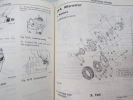 Subaru 1300, 1600, 1800 Engine &amp; Body Service Manual -huolto-ohjekirja englanniksi