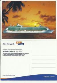 M/S Freedom of The Seas  - laivakortti, laivapostikortti